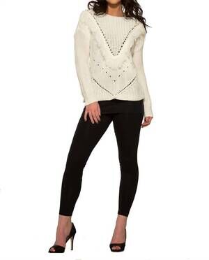 NEW ORCHID BLOOM angel holm sweater in white